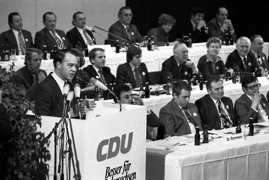 19760306 CDU Parteitag Kohl, Albrecht 2