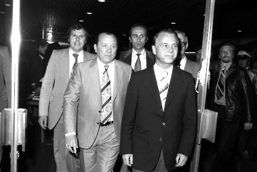 19780519 MP Albrecht, Müller,Fischer (CDU) Stadthalle 1