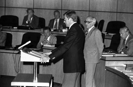 19810206 Demo Ratssitzung