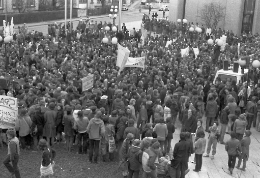 19821209 Demo gegen Bafög 2