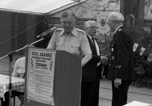 19850705 100 Jahre FF Bovenden Grote,Döring,Koch