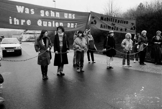 19860423 Blockade Tierschützer