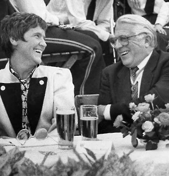 19860721 Scützenfrühstück, Süßmuth, Döring