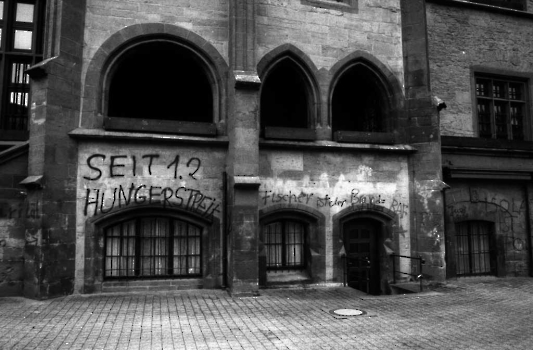 19890200 Beschmierung Hungerstreik