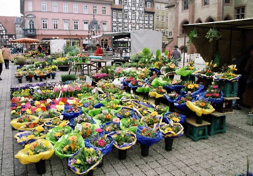 19890329 Blumenmarkt Rathaus