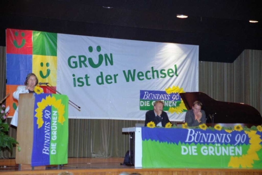 19890918 Bündnis_DIE GRÜNEN Weender Festhalle, Trittin,Wenzel