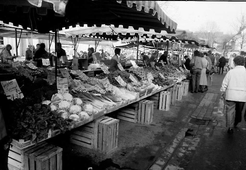 19900303 Wochenmarkt, Hospitalstraße