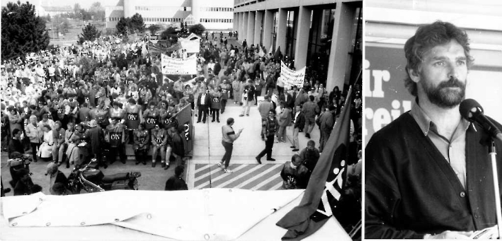 19920506 Kundgebung ÖTV Klinikum, Häfner