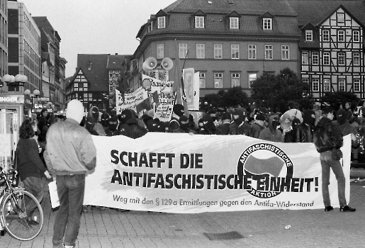 19921004 Antifaschistische Demo, gegen Rechts
