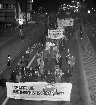 19921004 Antifaschistische Demo, gegen Rechts 2