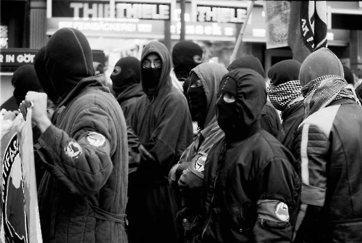 19921004 Antifaschistische Demo, gegen Rechts 3