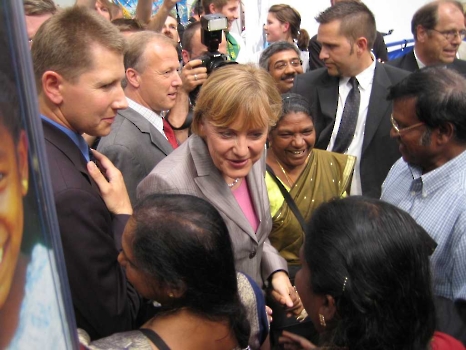 20050526 30.Evgl. Kirchentag Hannover, Merkel